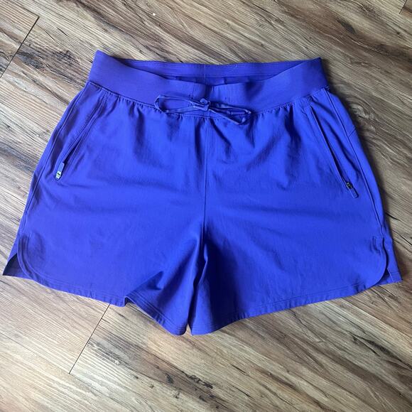 Lululemon Athleta Purple High Rise Crossroads Shorts Size 8 - Picture 1 of 9